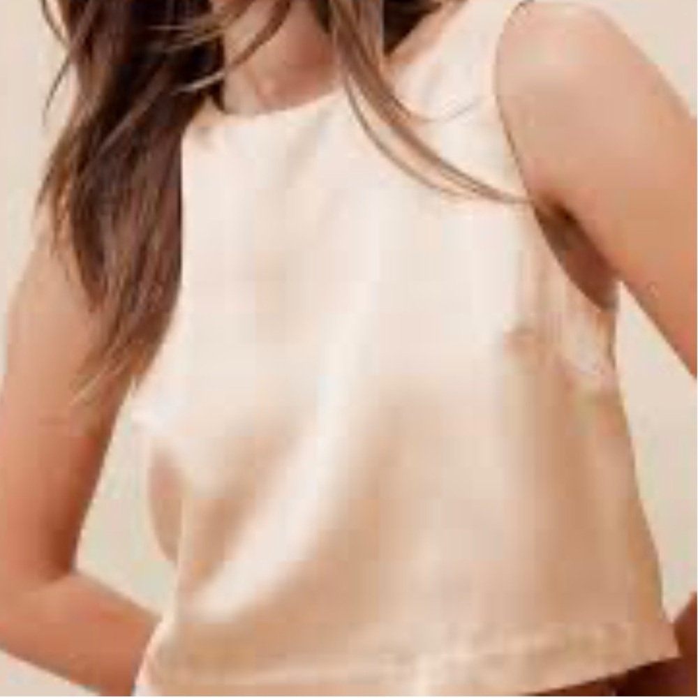 Banana Republic Lurex Cropped shell